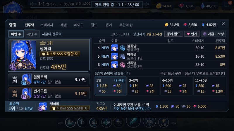 랭킹 창